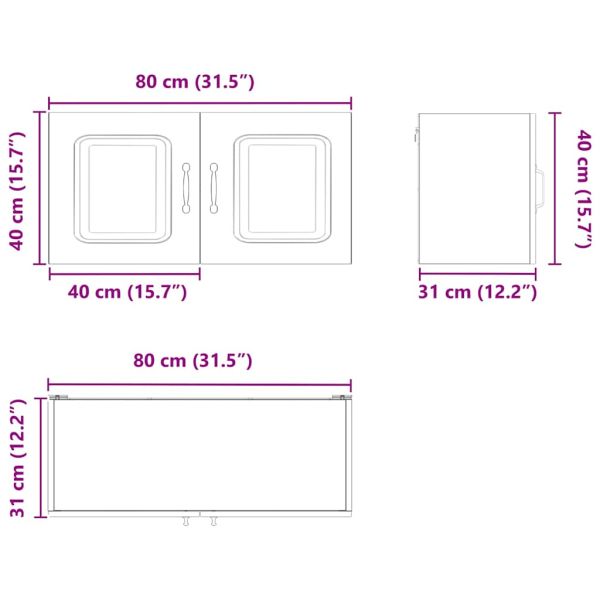 Панел за миялна машина Kalmar Дъб 80 x 31 x 40 см
