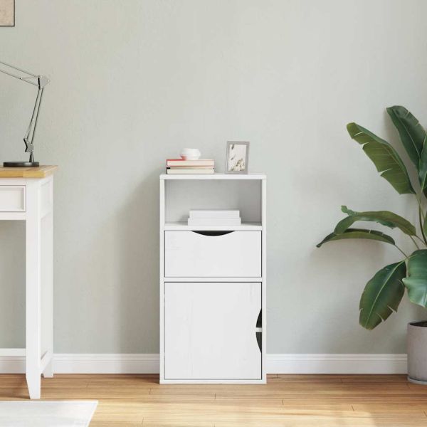 Страничен шкаф с чекмедже ODDA White 40x24x79 cm