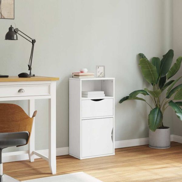 Страничен шкаф с чекмедже ODDA White 40x24x79 cm