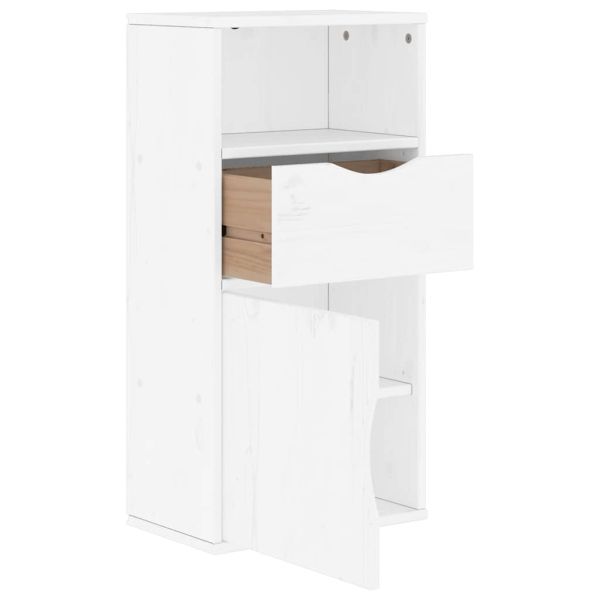 Страничен шкаф с чекмедже ODDA White 40x24x79 cm