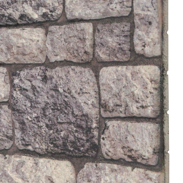 Стенни панели 10 бр. 100 x 50 cm Сив и бял EPS пяна