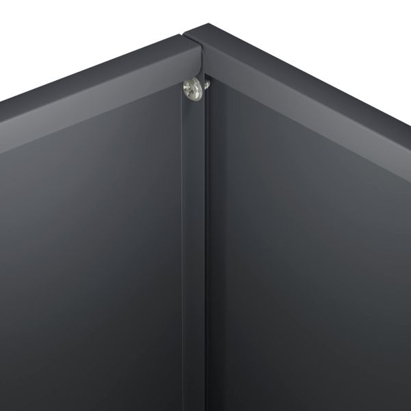 Градинска саксия 2 бр. Антрацит 40 x 30 x 30 см