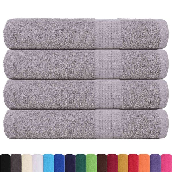 Кърпи FROGN 4 бр. Сиви 100x200 см 360 г/м²