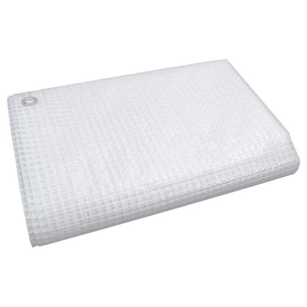 Брезент тип Лено, 140 г/м², 8x10 м, бял