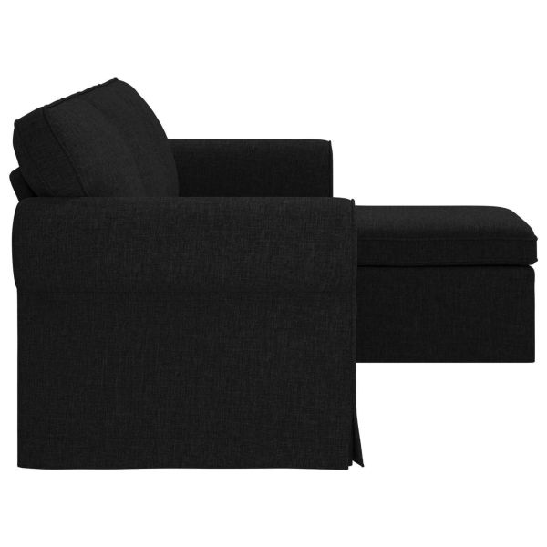 Диван Черно 215 x 138 x 80 см текстил