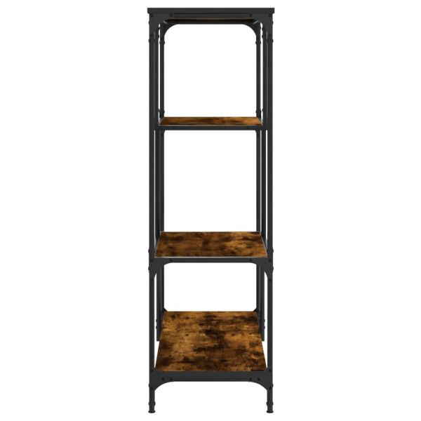 Рафт за книги 3 нива 81 x 36 x 115 cm Опушен дъб