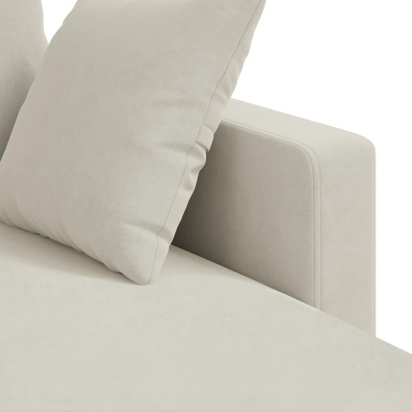 Диван Крем 228 x 134 x 80 см Кадифе