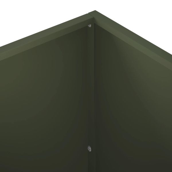 Градинска саксия Маслиненозелено 100 x 40 x 40 cm
