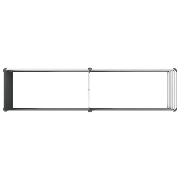Вдигната леха за градина Сиво 160 x 40 x 55 см