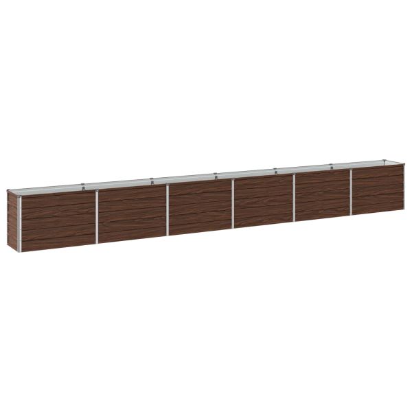 Вдигната леха за градина Черно 480 x 40 x 55 см