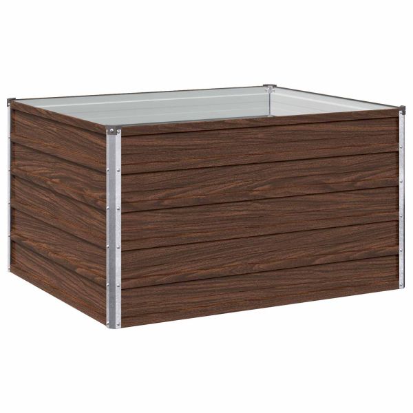 Вдигната леха за градина Черно 100 x 80 x 55 см