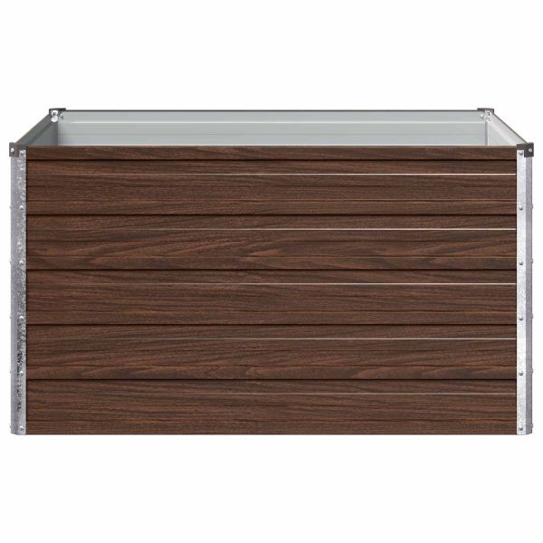Вдигната леха за градина Черно 100 x 80 x 55 см