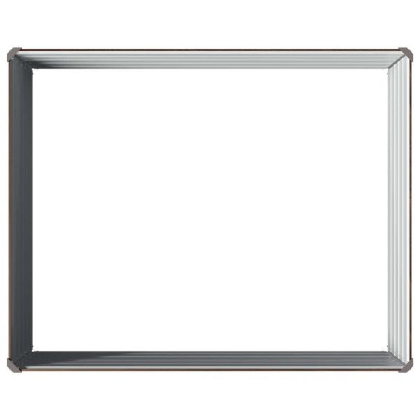 Вдигната леха за градина Черно 100 x 80 x 55 см
