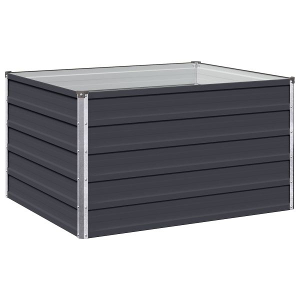 Вдигната леха за градина Антрацит 100 x 80 x 55 см