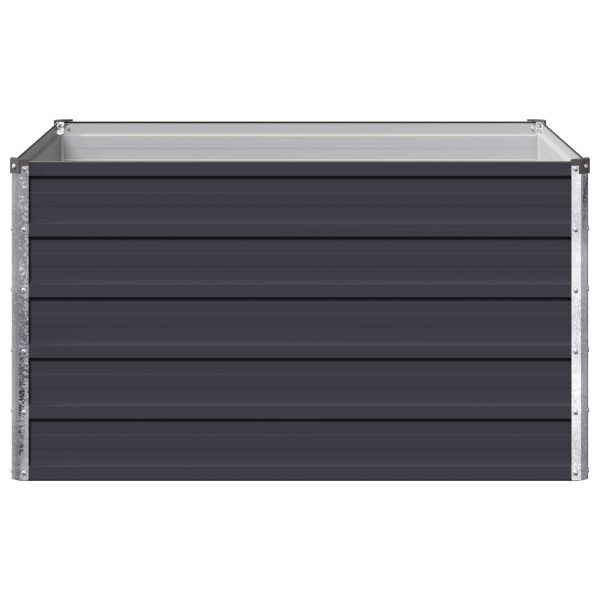 Вдигната леха за градина Антрацит 100 x 80 x 55 см