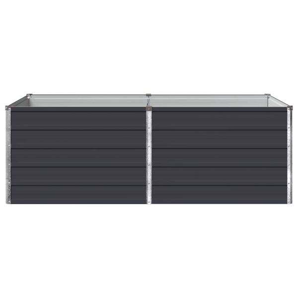 Вдигната леха за градина Антрацит 160 x 80 x 55 см