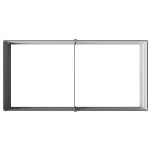 Вдигната леха за градина Антрацит 160 x 80 x 55 см