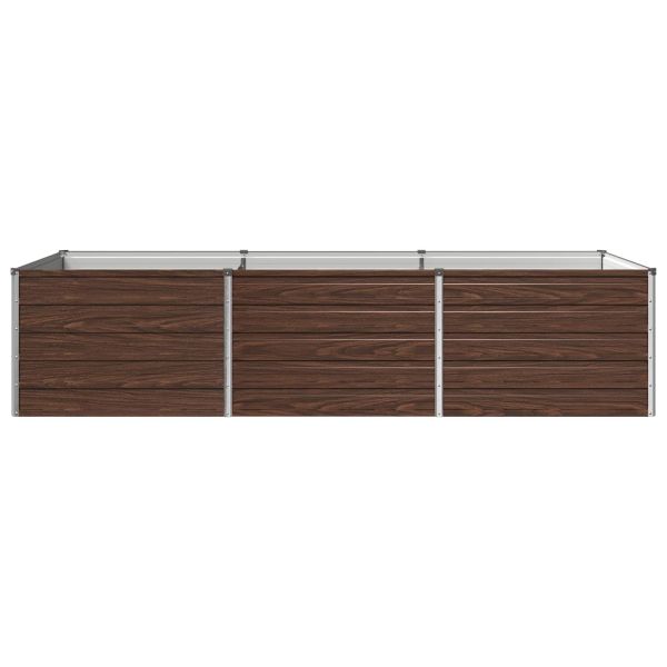 Вдигната леха за градина Черно 240 x 80 x 55 см