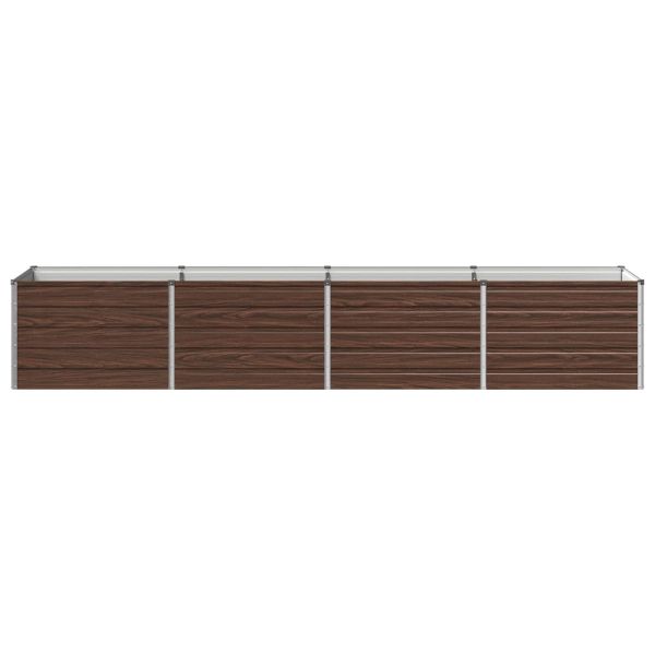 Вдигната леха за градина Черно 320 x 80 x 55 см