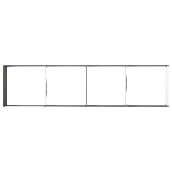 Вдигната леха за градина Черно 320 x 80 x 55 см