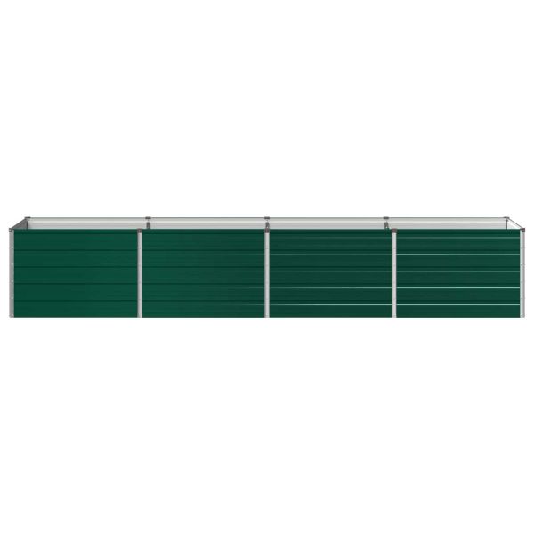 Вдигната леха за градина Зелено 320 x 80 x 55 см
