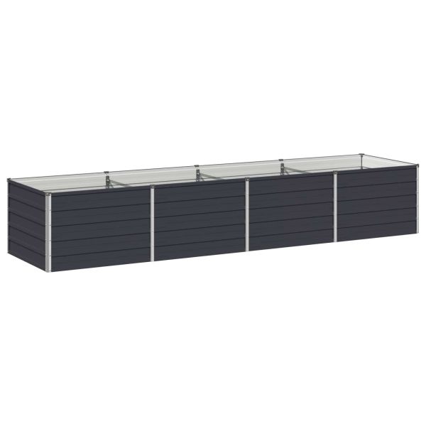 Вдигната леха за градина Антрацит 320 x 80 x 55 см