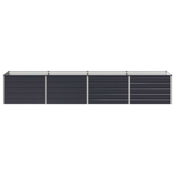 Вдигната леха за градина Антрацит 320 x 80 x 55 см