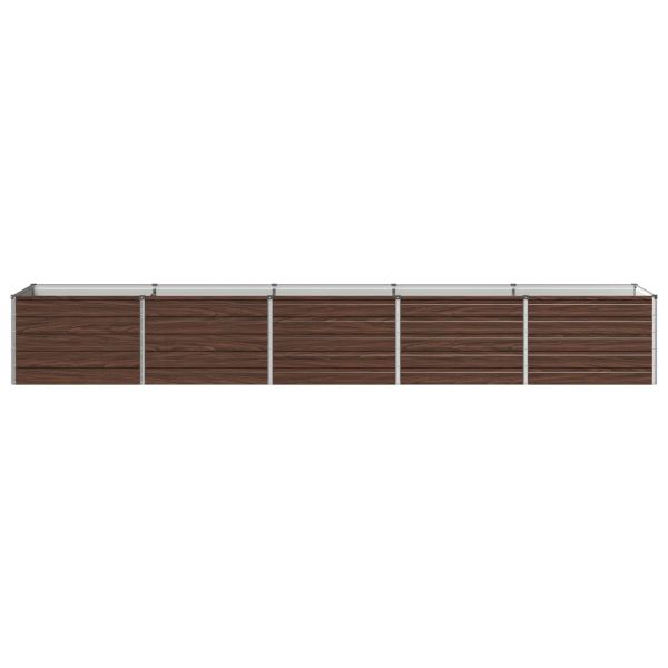 Вдигната леха за градина Черно 400 x 80 x 55 см