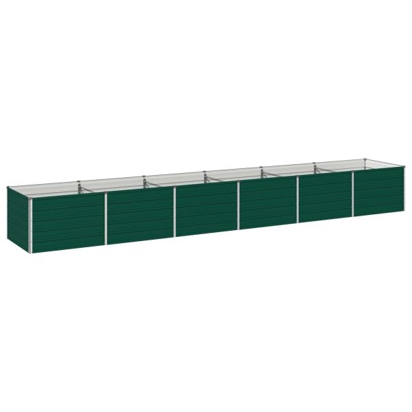Вдигната леха за градина Зелено 480 x 80 x 55 см