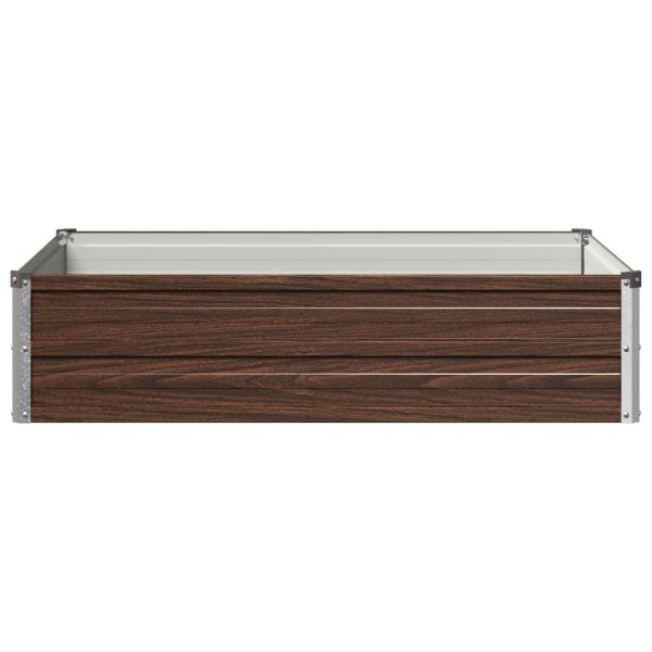 Вдигната леха за градина Черно 100 x 80 x 24 см