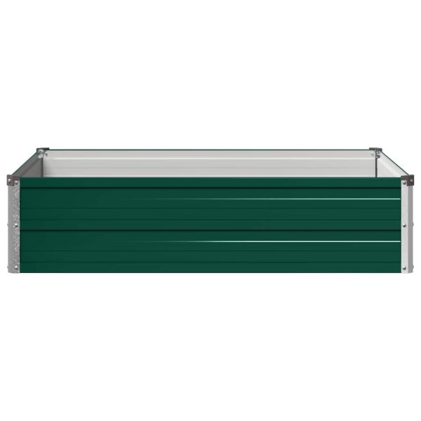 Вдигната леха за градина Зелено 100 x 80 x 24 см