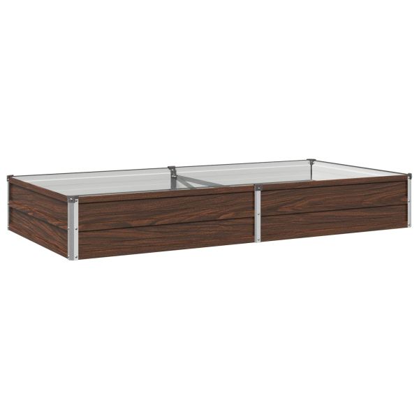 Вдигната леха за градина Черно 160 x 80 x 24 см