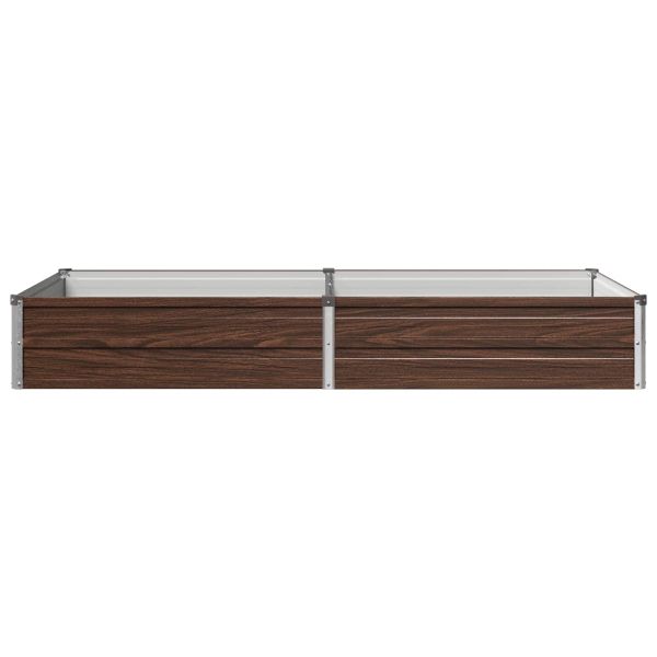 Вдигната леха за градина Черно 160 x 80 x 24 см