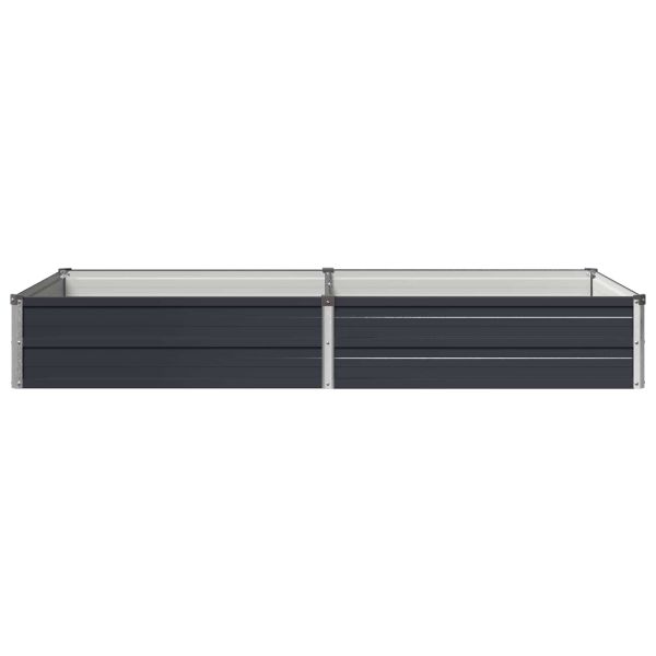 Вдигната леха за градина Антрацит 160 x 80 x 24 см