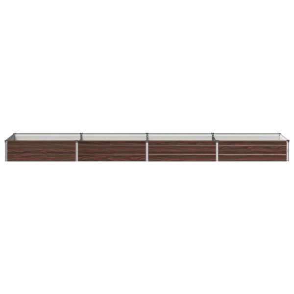 Вдигната леха за градина Черно 320 x 80 x 24 см