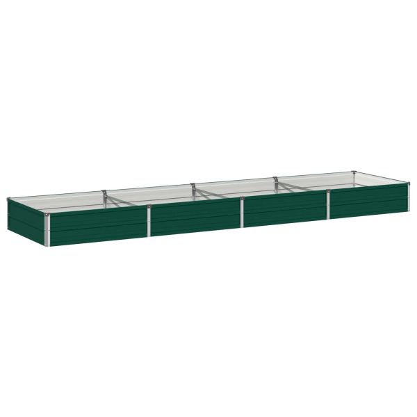 Вдигната леха за градина Зелено 320 x 80 x 24 см