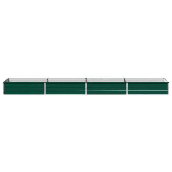 Вдигната леха за градина Зелено 320 x 80 x 24 см