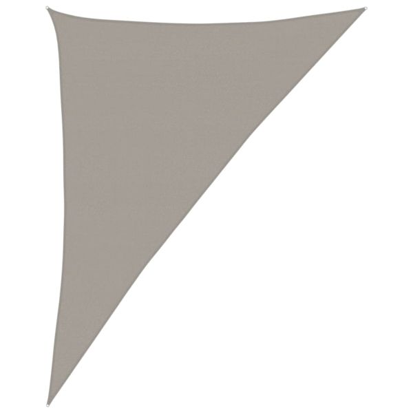 Sunshade Sail 160 g/m² Triangular Light Grey 4x5x6,8 m HDPE - Untranslated