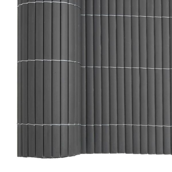 Garden Fence Double-Sided Grey 1,8x5 m PVC - Untranslated