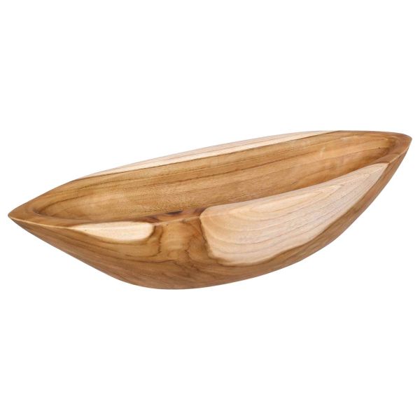 Fruit Bowl JEPARA Teak Brown 46 x 16 x 11 cm