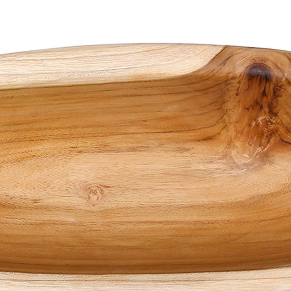 Fruit Bowl JEPARA Teak Brown 46 x 16 x 11 cm