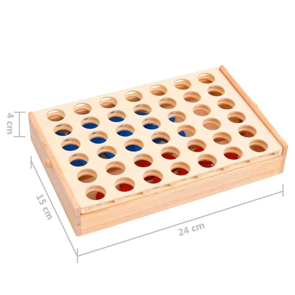 Игра 4 в ред 24x15x4 см масивно дърво