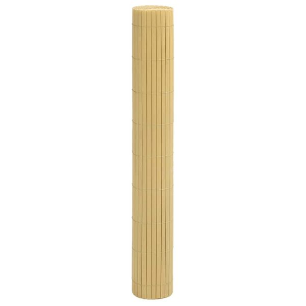 Градинска ограда, двустранна, жълта, 1,8x3 м, PVC