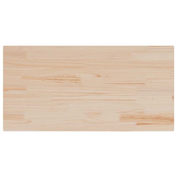 Плот за маса, 100x50x2,5 см, бор масив, правоъгълен