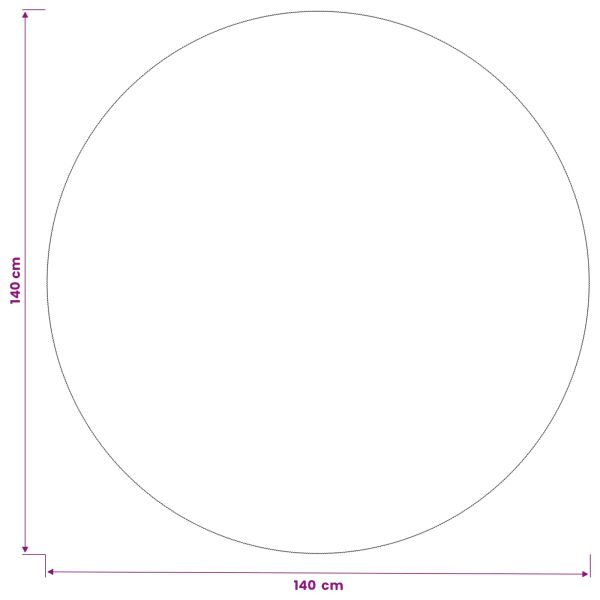 Плат за маса Кръгла Бяло Ø 140 см