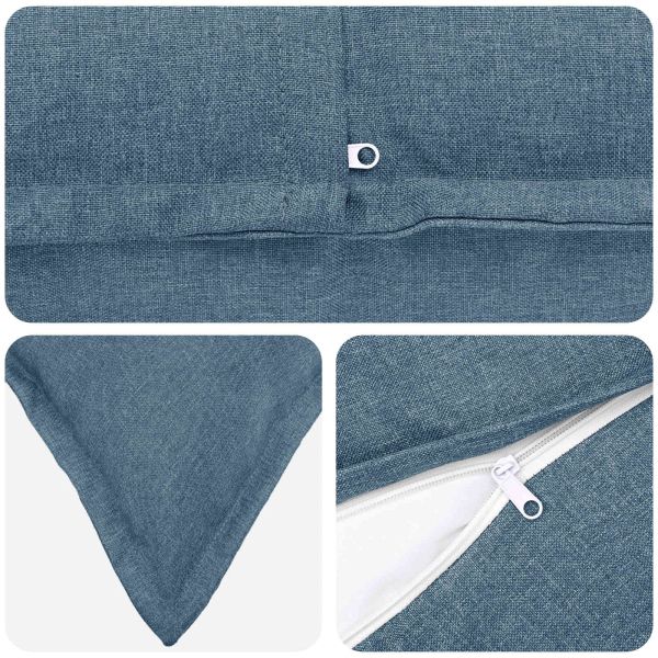 Възглавница HOUTEN 12 бр. Дънково син Изкуствен лен