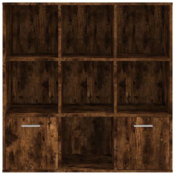 Библиотека, опушен дъб, 98x30x98 см