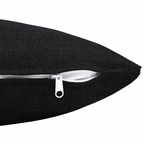 Възглавница с възглавница HEERLEN 2 бр. Черно Текстил