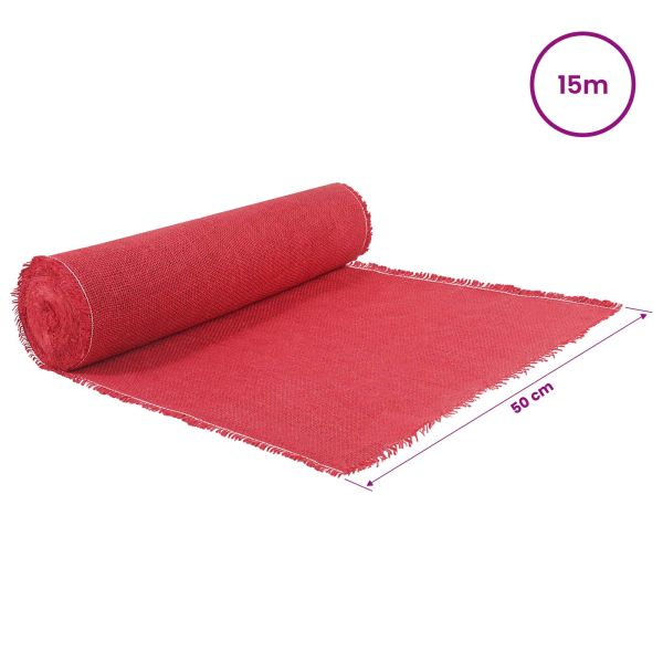 Ролка от Джут 50 x 1500 см Червено