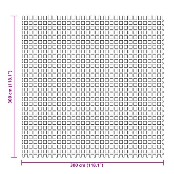 Килим за палатка, антрацит, 3x3 м